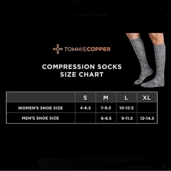 Tommie Copper Over The Calf Purple Compression Socks 2 Pairs Size Large NIP - Picture 2 of 7